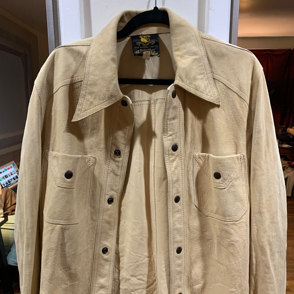 COPY - Bullocks suede leather shirt, size MEDIUM